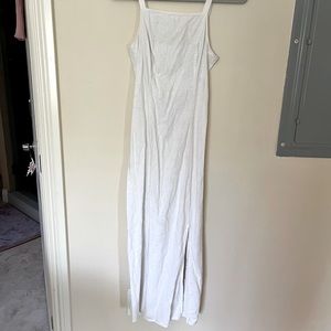 White Linen Maxi Dress